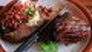 サラダバーと景色が良かった