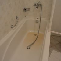 数秒流して良くなった方。最初はもっと赤褐色のが出てきた