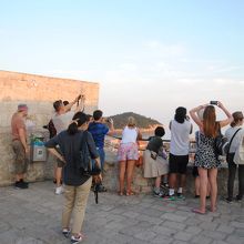 ミンチェタ要塞の頂上。ここから景色を堪能します。