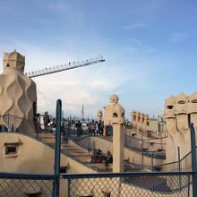 不思議な高低差のある屋上空間