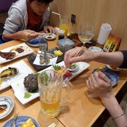 魚がし鮨 三島駅南口店の夕食