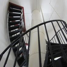 １６３段の急ならせん階段