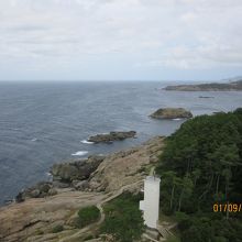 灯台近くの日本海絶景
