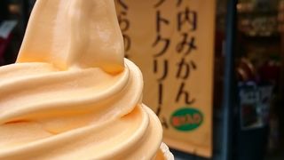 綺麗な景色を眺めながらのソフトクリーム!!