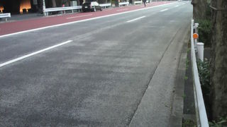 市ヶ谷駅から四ツ谷駅に至る緩やかな坂を、高力坂といいます。外堀公園沿いです。