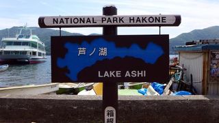 芦ノ湖湖尻の無料駐車場