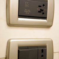 日本と同じタイプが、一つ付いてました。