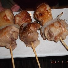 大きな焼き鳥！