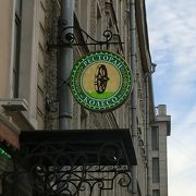 イサーク大聖堂近くのロシア料理店