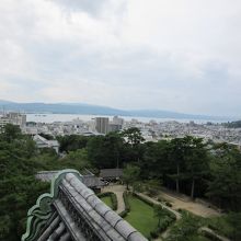 松江城から見る嫁ヶ島