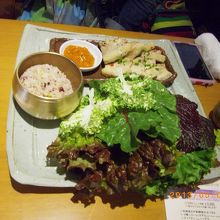 たっぷりなきれいなお野菜がうれしいです