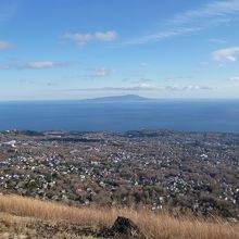山頂から見た景色