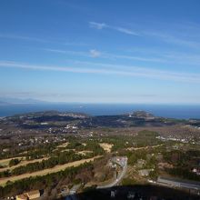 山頂から見た景色
