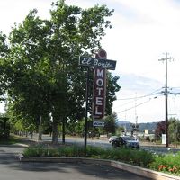 モーテルの入口