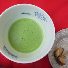 一保堂のお抹茶。