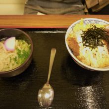 かつ丼＆小うどん