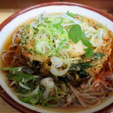 小柱かき揚天そば