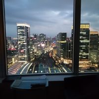 窓が大きく一面に東京の夜景が！