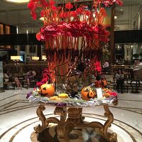 ハロウィーン期間だったので飾りもハロウィーンバージョンです