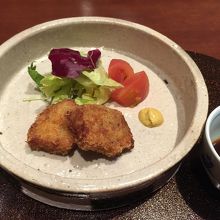 お麩で出来た肉もどきのカツ