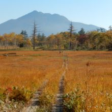 山々を眺めながら歩きました
