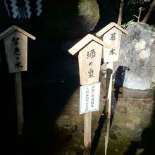 二荒霊泉の脇にあります