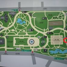 日比谷公園の松石は、第一花壇の東側道路沿いに展示されています