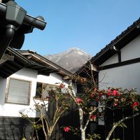 ちらっと見えた由布岳