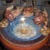 風水でしょうか？ロビーに噴水のような置物が有りました