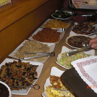 ブッフェになってました。2泊しましたがメニューは同じ