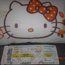 チケットも備品もキティちゃんがいっぱい。楽しいですよね