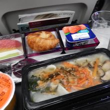 朝食のお粥は美味しかったです