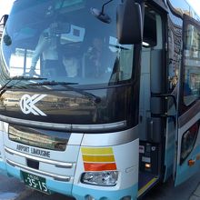 乗車したリムジンバス