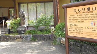 「天龍寺」の道路をはさんで向かい側にあります