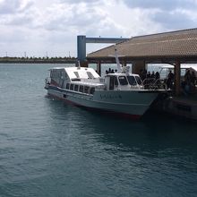 離島ターミナルにて、第三十八あんえい号。