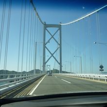 橋を渡り始めて、思わず撮りました。