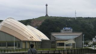 稚内公園の一番高いところにあります