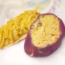 芋菓子。見た目通りの味。おばちゃんが売ってました