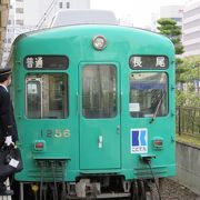 長尾線は緑の電車色が多い