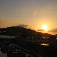 部屋からの朝日