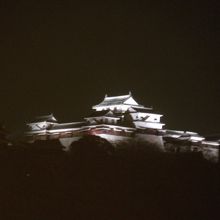 ホテルの窓から見た夜景