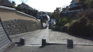 酢屋の坂を上から見ました
