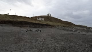 道の駅から線路を渡って
