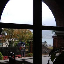 店内からの眺め