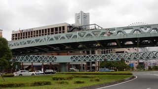 横浜港にある円形歩道橋