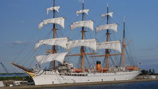 帆が張ってあってラッキー