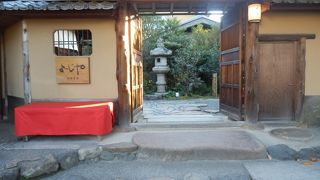 庭園を見ながら