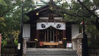 川崎市役所の左奥