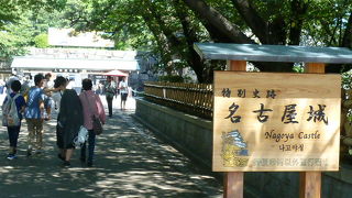 有名な金鯱が身近に展示されています