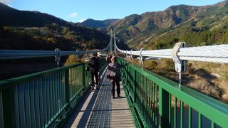 塩原にある観光用の大吊橋